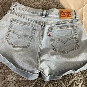 LEVI’S high rise jean shorts